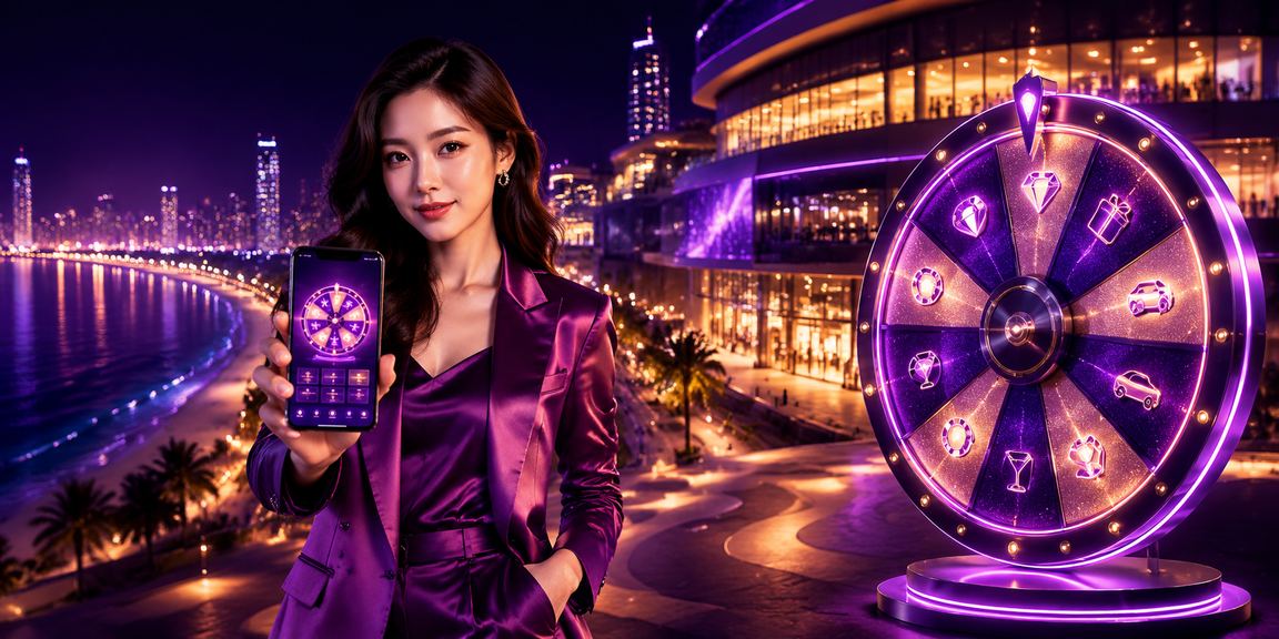 Bàn roulette neon rực rỡ trong không khí cá cược sôi động tại Nha Trang